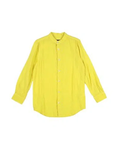Peuterey Babies'  Toddler Boy Shirt Yellow Size 6 Linen