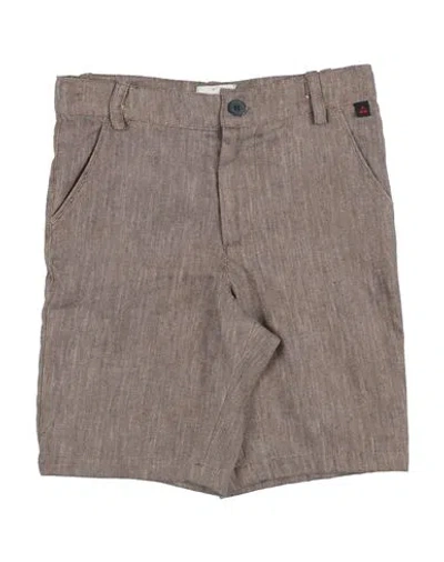 Peuterey Babies'  Toddler Boy Shorts & Bermuda Shorts Brown Size 6 Linen, Cotton