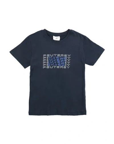 Peuterey Babies'  Toddler Boy T-shirt Navy Blue Size 6 Cotton