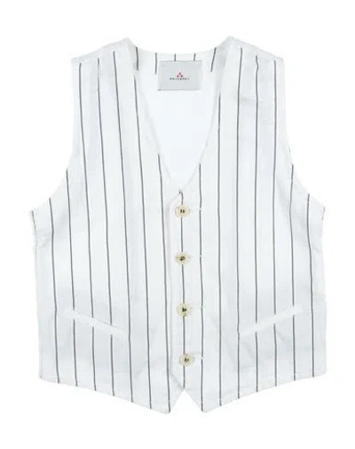 Peuterey Babies'  Toddler Boy Tailored Vest White Size 7 Cotton, Elastane