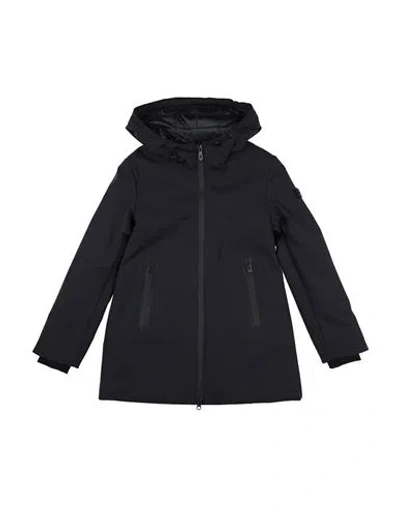 Peuterey Babies'  Toddler Girl Coat Midnight Blue Size 6 Polyamide, Elastane In Black