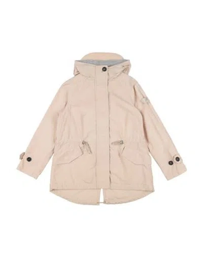 Peuterey Babies'  Toddler Girl Overcoat & Trench Coat Beige Size 6 Cotton, Polyamide In Pink