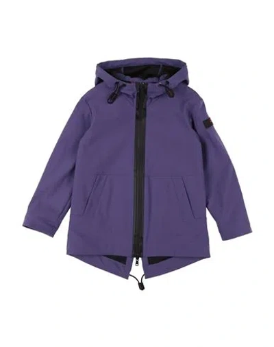 Peuterey Babies'  Toddler Girl Overcoat & Trench Coat Purple Size 6 Polyamide, Polyester, Elastane