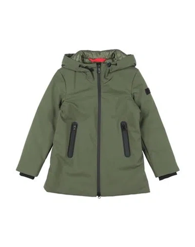Peuterey Babies'  Toddler Girl Puffer Military Green Size 6 Polyamide, Elastane