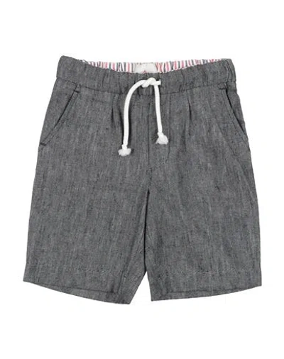 Peuterey Babies'  Toddler Girl Shorts & Bermuda Shorts Midnight Blue Size 7 Cotton, Linen