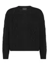 Peuterey Tracy Ws Cable-knit Sweater In Black