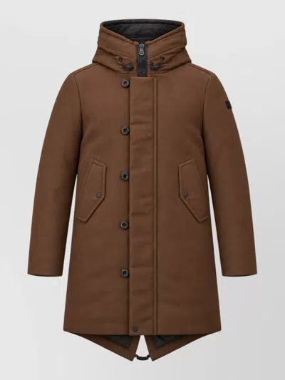 Peuterey Trench Coat In Black