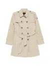 Peuterey Knude Double-breasted Trench Coat In Neutral