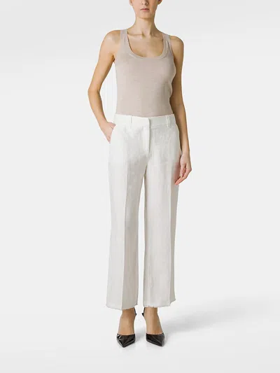 Peuterey Palazzo Trousers In Beige
