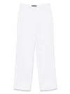 Peuterey Relaxed Fit White Trousers With Design In White