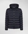 Peuterey Lightweight Down Jacket With Drawstrings For Men In Blue