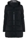 Peuterey Padded Shell Coat With Front Zip In Black