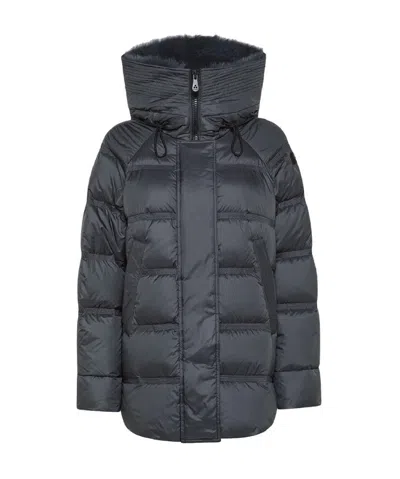 Peuterey Urban Sportswear Jacket With Detachable Fur Hood - Long Length In Gray
