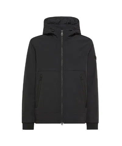 PEUTEREY VERSATILE BLACK JACKET WITH DETACHABLE LINING