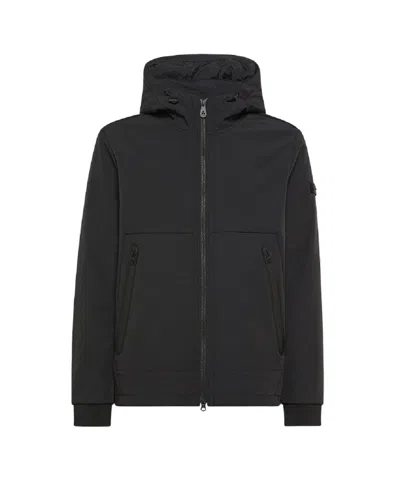 PEUTEREY PEUTEREY VERSATILE BLACK JACKET WITH DETACHABLE LINING