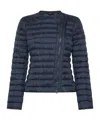 Peuterey Dalsi Down Jacket With Oblique Zip In Black