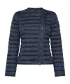 Peuterey Dalsi Down Jacket With Oblique Zip In Graphite Blue