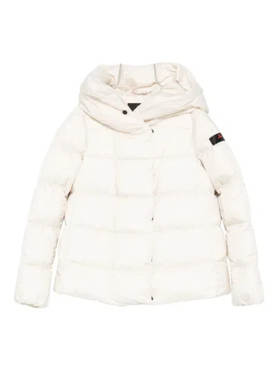 PEUTEREY WHITE COAT WITH TAILORED FIT