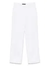 Peuterey Relaxed Fit White Trousers With Design In White