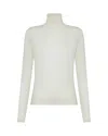 Peuterey White Pure Virgin Wool Turtleneck Sweater In White