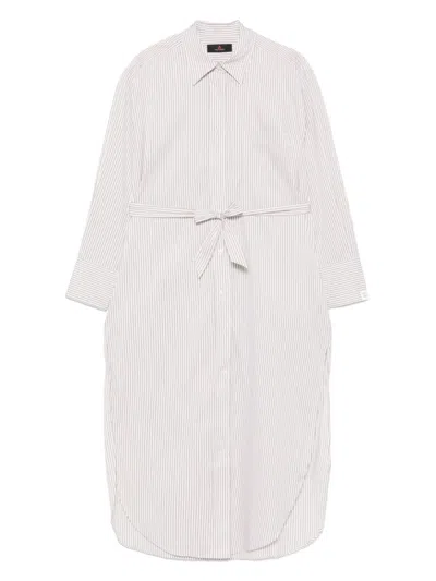 Peuterey White Relaxed-fit Shirt With Belted Waist