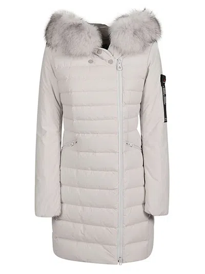 Peuterey Seriola Parka Coat In Gray