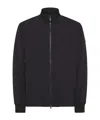 Peuterey Windproof Jacket With Elastic Details In Graphite Blue