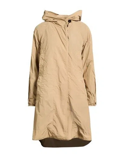 Peuterey Woman Coat Sand Size 8 Polyamide In Brown