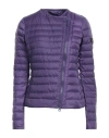 PEUTEREY PEUTEREY WOMAN PUFFER PURPLE SIZE 4 POLYESTER