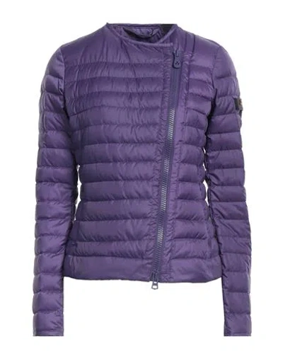 Peuterey Woman Down Jacket Purple Size 4 Polyester