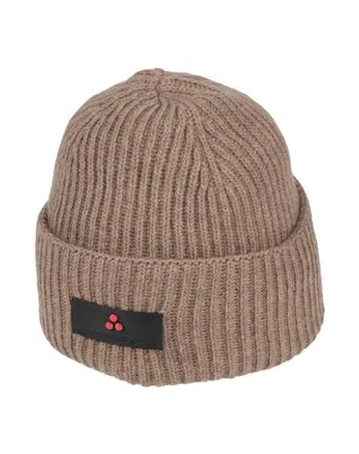 Peuterey Woman Hat Taupe Size Onesize Polyamide, Viscose, Wool, Cashmere In Grey