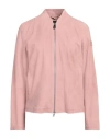Peuterey Woman Jacket Antique Rose Size 10 Leather