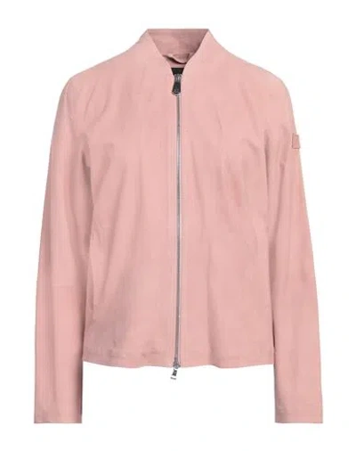 Peuterey Woman Jacket Antique Rose Size 10 Leather