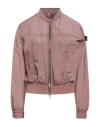 Peuterey Woman Jacket Antique Rose Size 6 Polyamide In Pink