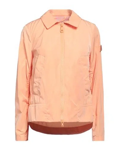 Peuterey Woman Jacket Apricot Size 8 Polyester In Orange