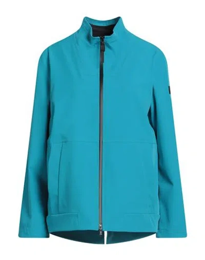 Peuterey Woman Jacket Azure Size 6 Polyamide, Polyester, Elastane In Blue