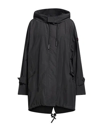 Peuterey Woman Jacket Black Size 16 Cotton, Polyamide