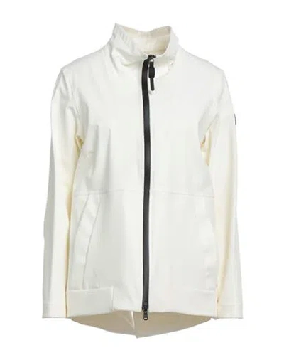Peuterey Woman Jacket Cream Size 12 Polyamide, Polyester, Elastane In Animal Print