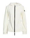 Peuterey Woman Jacket Ivory Size 10 Polyester, Elastane In White