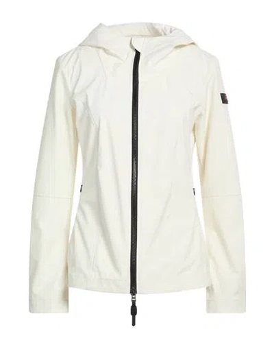 Peuterey Woman Jacket Ivory Size 10 Polyester, Elastane In White