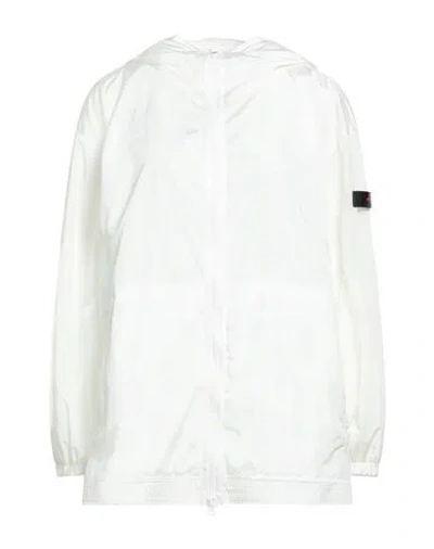 Peuterey Woman Jacket Ivory Size 6 Polyamide In White