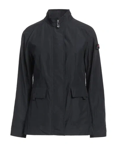 Peuterey Woman Jacket Midnight Blue Size 12 Cotton, Polyamide