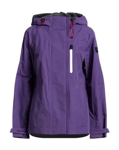 Peuterey Woman Jacket Purple Size 6 Polyester