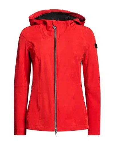 Peuterey Woman Jacket Red Size 16 Polyamide, Polyester, Elastane