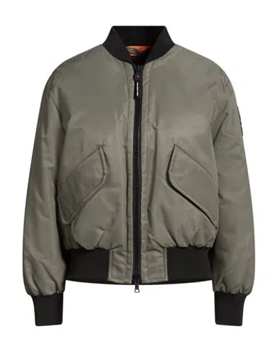 Peuterey Woman Jacket Sage Green Size S Polyamide