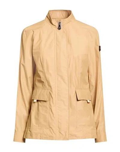 Peuterey Woman Jacket Sand Size 14 Cotton, Polyamide