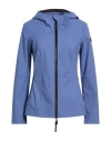Peuterey Woman Jacket Slate Blue Size 12 Polyester, Elastane