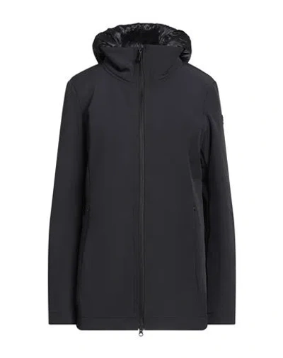 Peuterey Woman Jacket Steel Grey Size 10 Polyamide, Elastane In Black