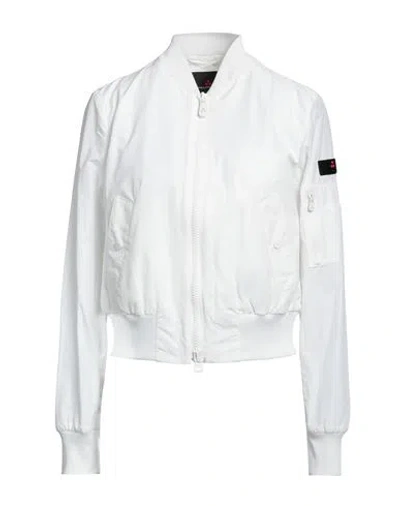 Peuterey Woman Jacket White Size 10 Cotton, Polyester, Polyamide