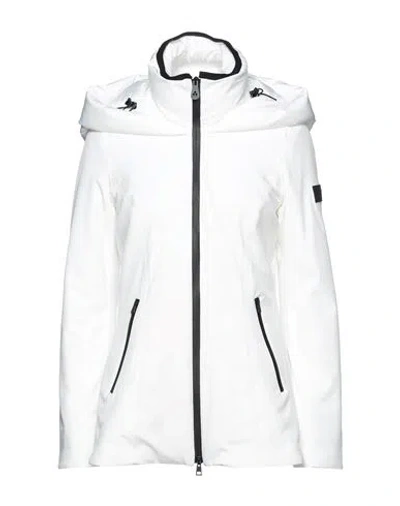 Peuterey Woman Jacket White Size 8 Polyester, Elastane